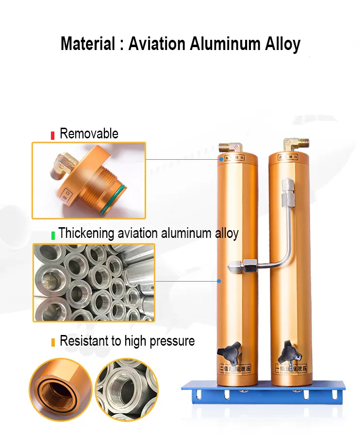 30Mpa Air Filter External Water-Oil Separator Double Bucket Filtration