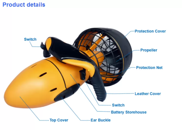 Underwater Sea Scooter Scuba Diving Electric Sea For Water Sports