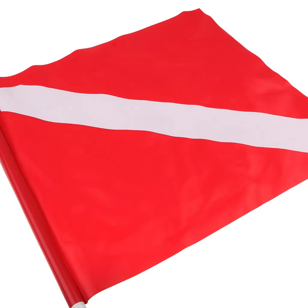 Red White Snorkel Scuba Dive Flag 